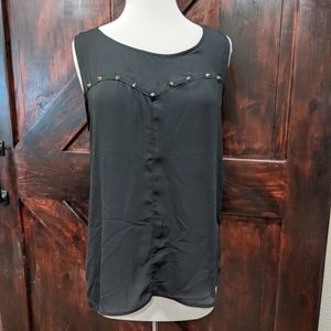 Black Bellatrix studded tank top